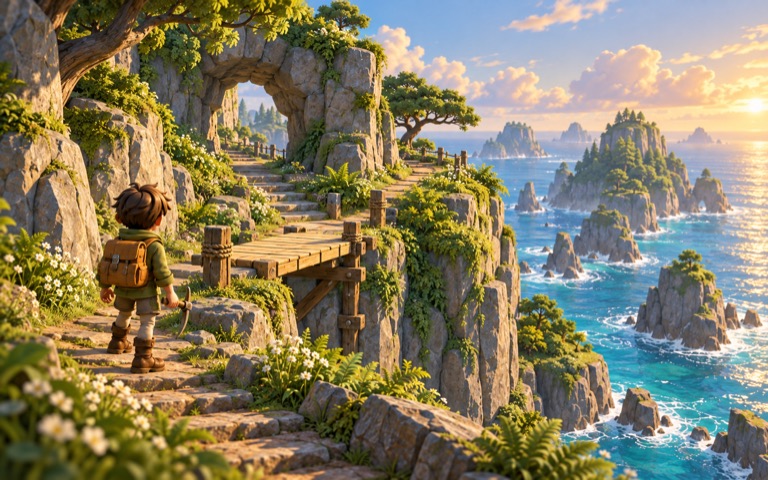 Mosslight, a fictional game world — find the idea